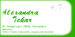 alexandra tekar business card